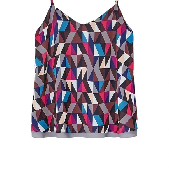 Torrid Sophie Geo Chiffon double layer swing camisole top size 1-1X/14-16 - Picture 4 of 12